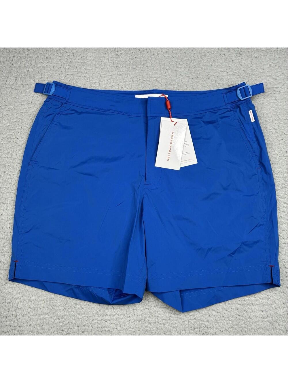 Orlebar Brown Bulldog Swim Shorts Mens 31 Blue Tailored Lined NWT